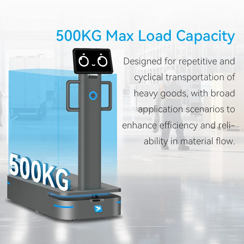 Robot mobile autonome Oxbot AMR pour entrepôt industriel 500 kg