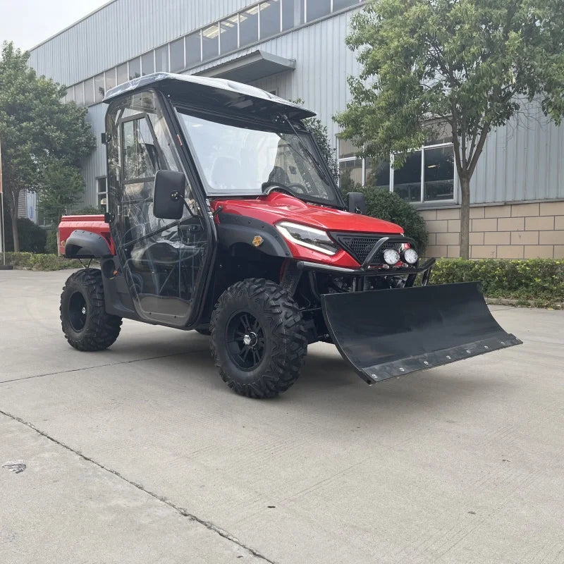 UTV électrique 4x4 2 places avec chasse-neige, 10kW, charge 500kg