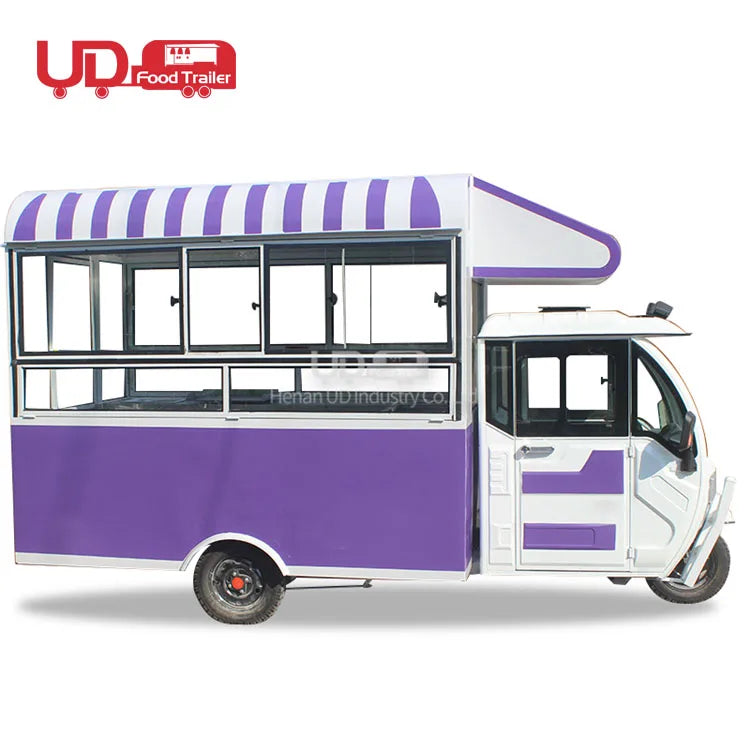 Chariot Mini Électrique Mobile pour Glaces, Jus et Café
