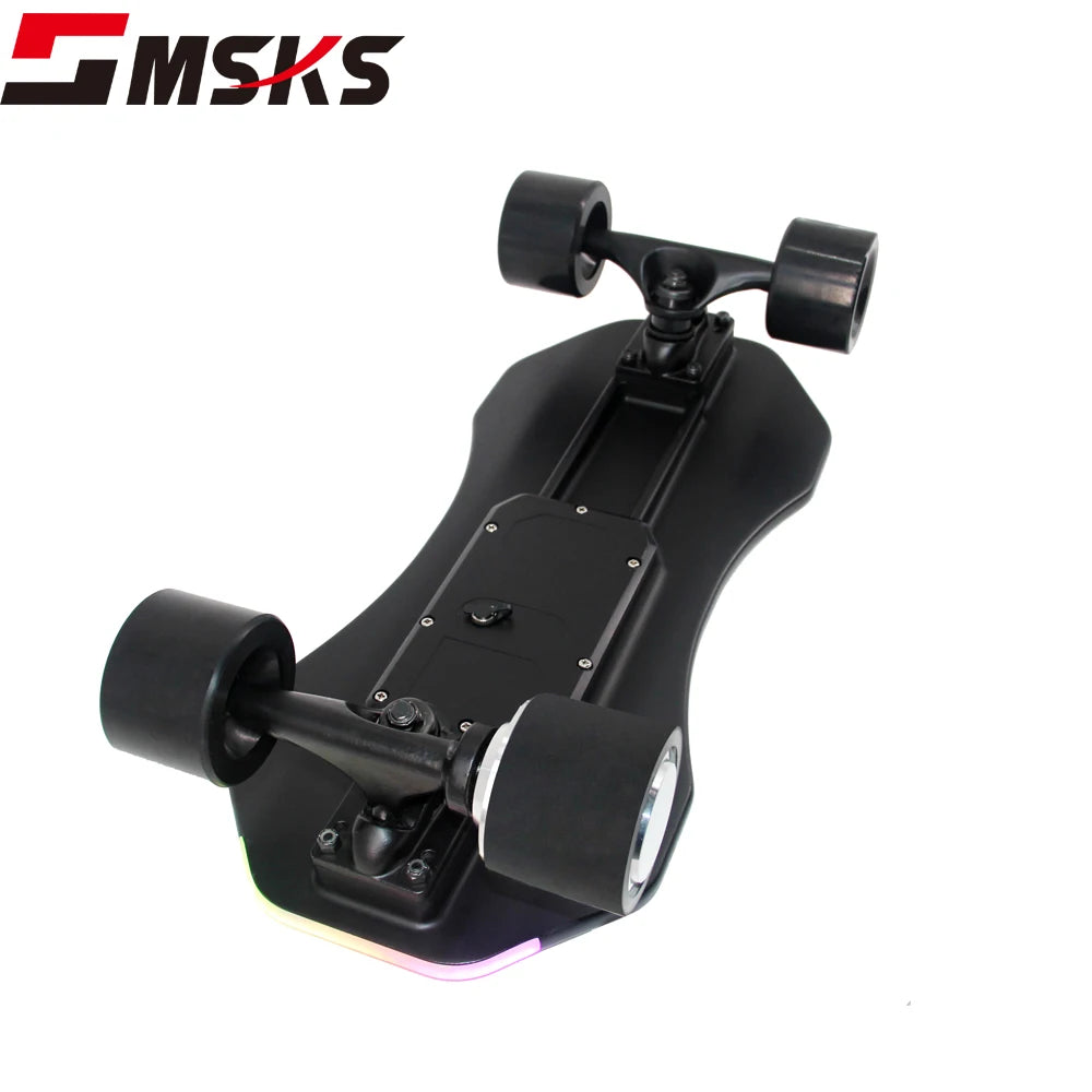 Skateboard électrique CE Dual Sensor 15 km/h noir PU