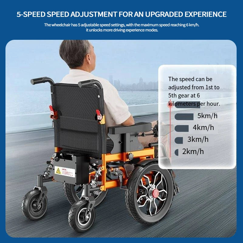 Scooter électrique pliable intelligent pour seniors, léger et robuste