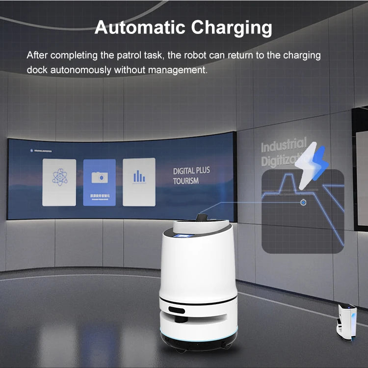 Robot autonome de désinfection hôtelier – Charge automatique, pulvérisation intelligente