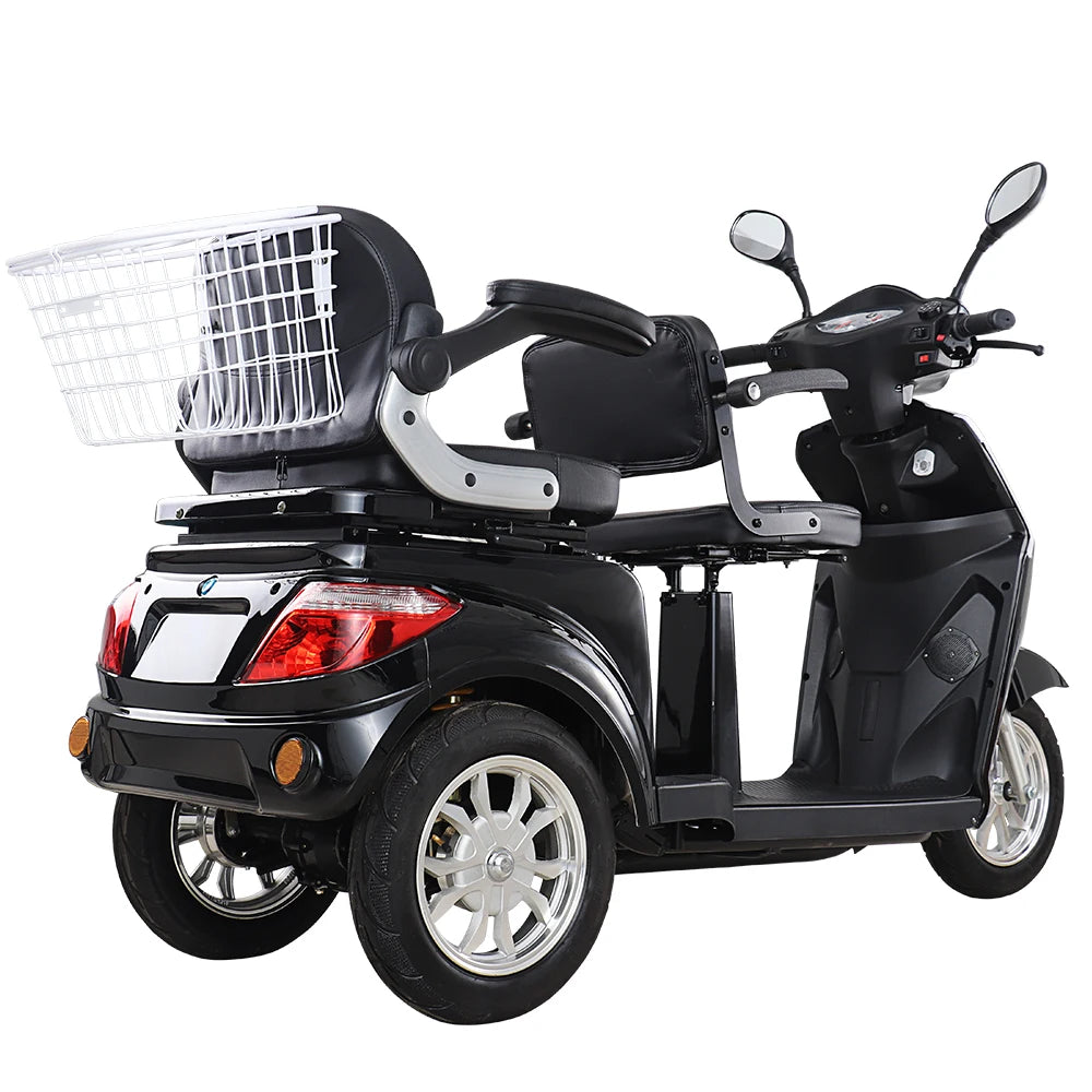 Scooter électrique vintage à trois roues VISTA-L2 avec siège double
