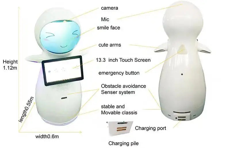 CSJBOT Snow Programmable Intelligent Autonomous Mobile Robot for Education