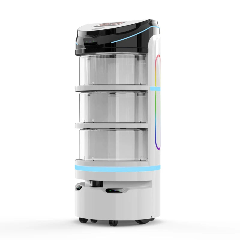 Robot livreur autonome REEMAN R1D1, grande capacité, sans contact