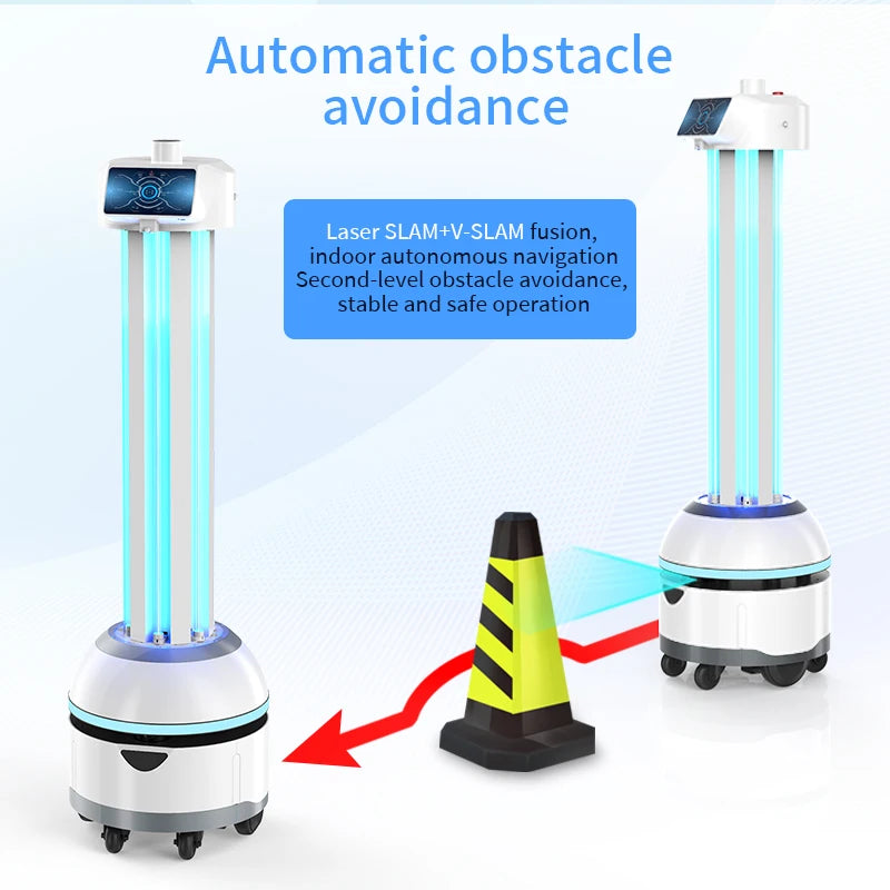 Robot Stérilisateur Ultraviolet Médical REEMAN WBOTIIU Haute Efficacité