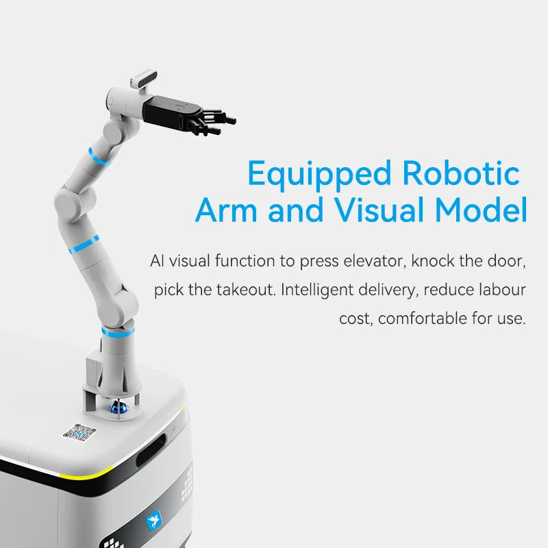 Robot de livraison autonome Speedybot extérieur, capacité 100 kg, 62 L