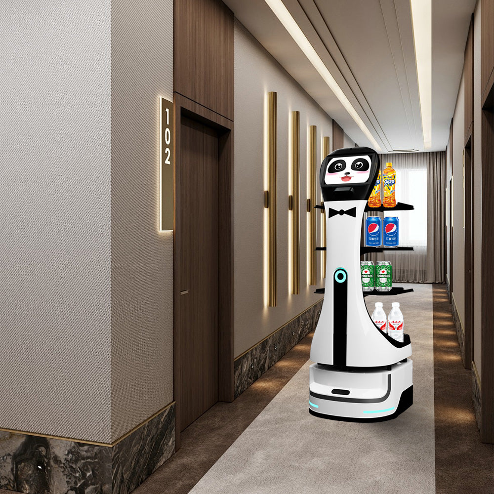 Robot de Livraison Panda Automatique 10.1" Écran