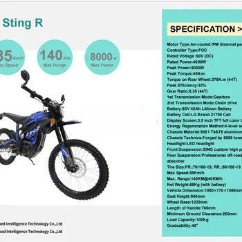Talaria Sting R MX4 Dirt Bike Off-Road