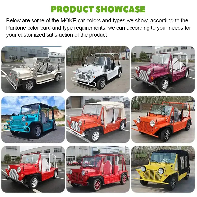 Mini Moke Électrique 4 places Étanche Aluminium - Certificat EEC