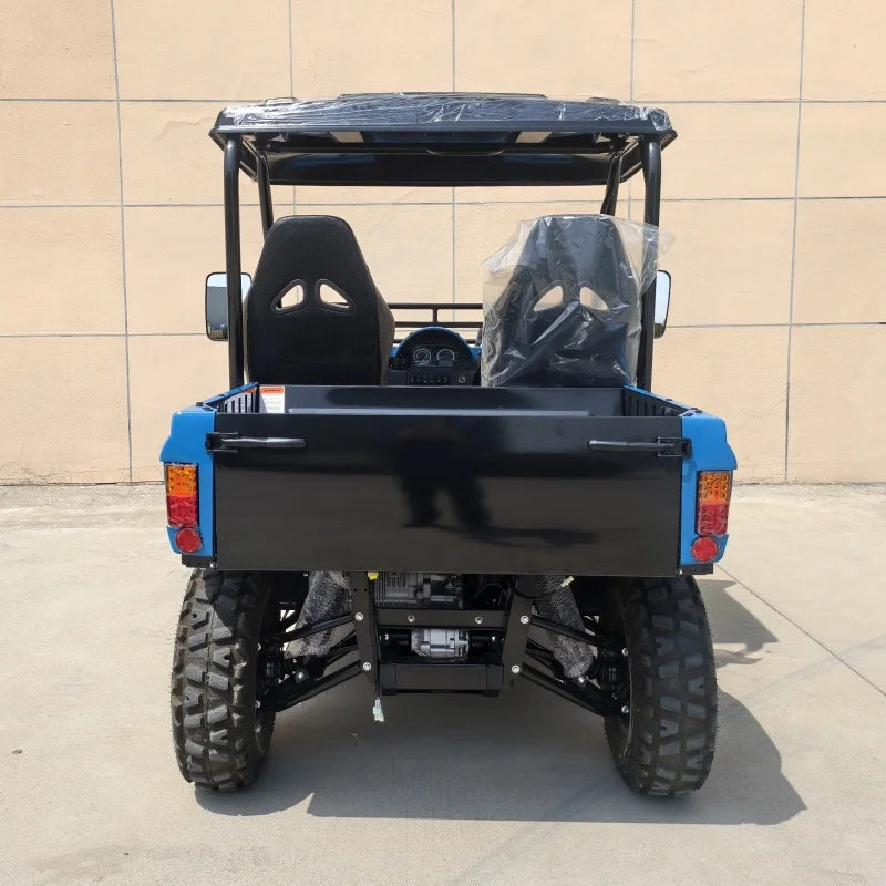 UTV électrique 4x4 adulte 2 places, transmission automatique, porte-bagages