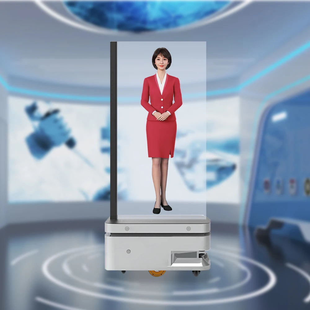 Terminal interactif indoor tout-en-un holographique 75 pouces HD avec IA