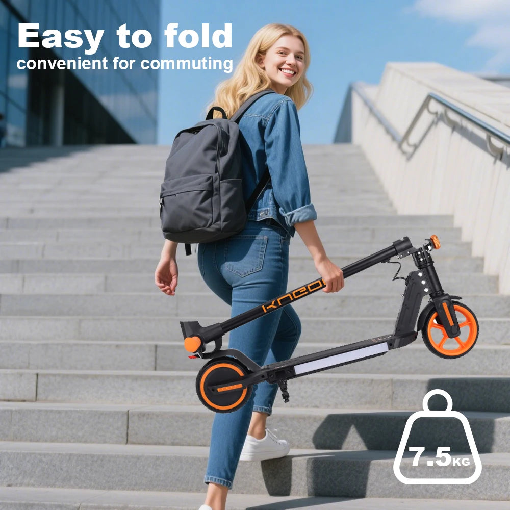 Trottinette Électrique KUGOO A2 Pliable avec Lumières RGB, Vitesse 14 km/h, Autonomie 8 km, Charge 21,6 V