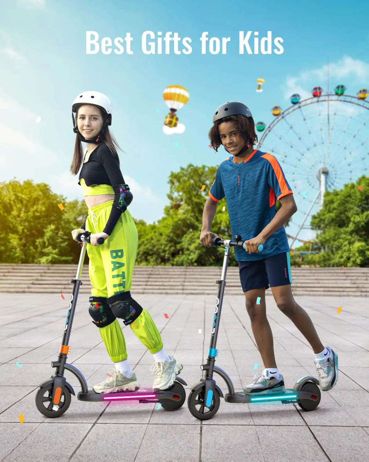 Gyroor H40 Scooter Électrique Enfant 6,5 Pouces Pliable