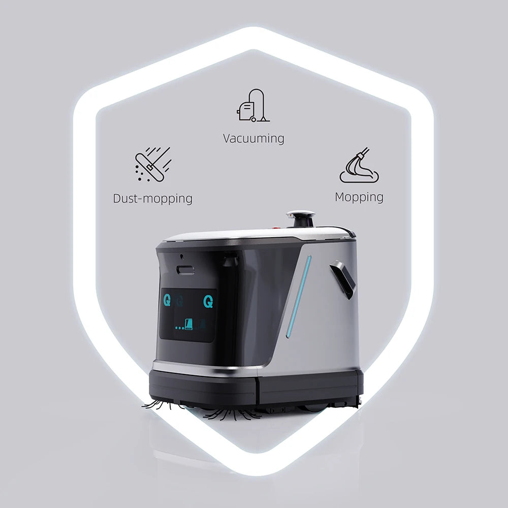 Robot de nettoyage commercial intelligent PadBot C3, aspiration et lavage