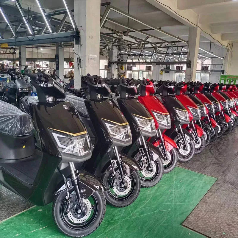 Scooter Électrique Haute Puissance 1200W 100km Portée Longue pour Adultes