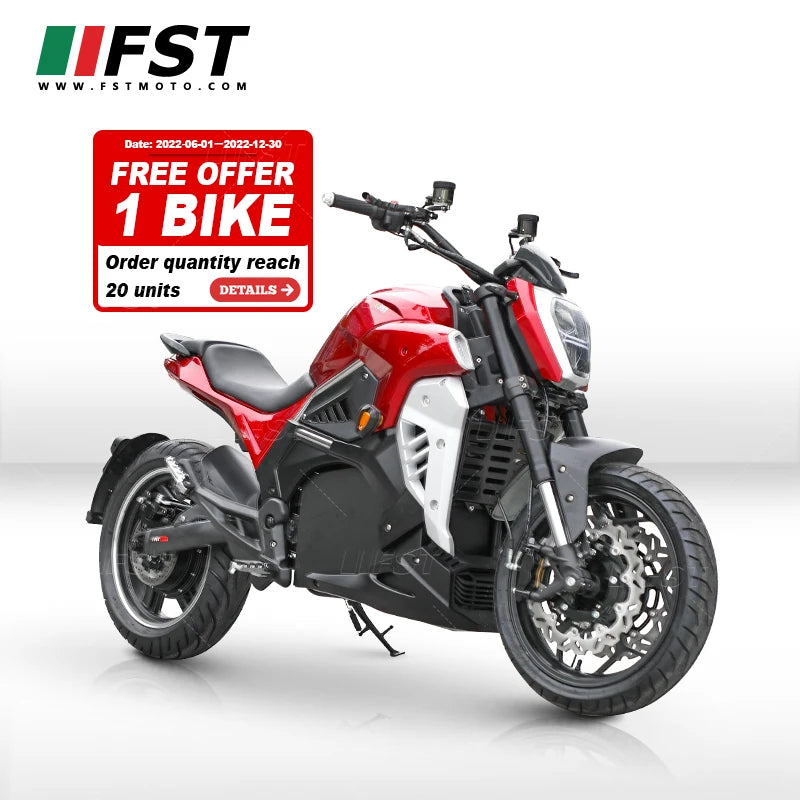 Moto électrique haute vitesse 110 km/h 8000W cadre acier
