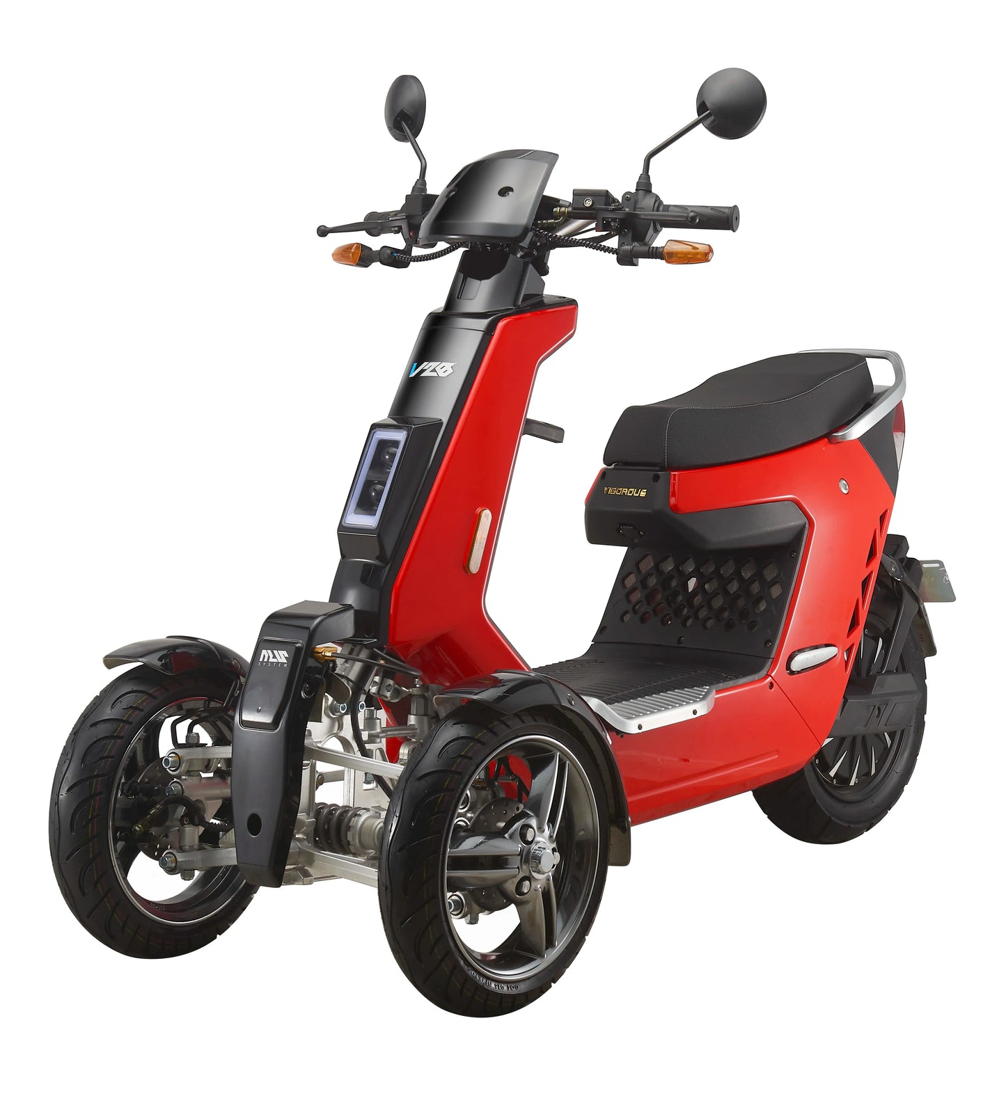 VIGOROUS V28 Tricycle Électrique 3 Roues 2000W Batterie 72V