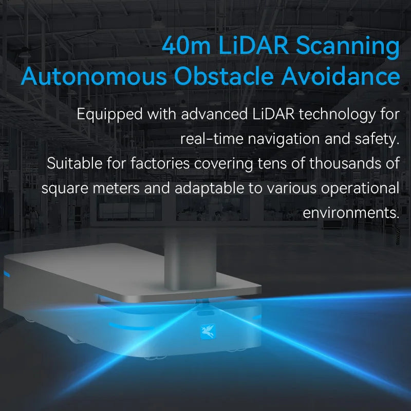Robot mobile autonome Oxbot AMR pour entrepôt industriel 500 kg