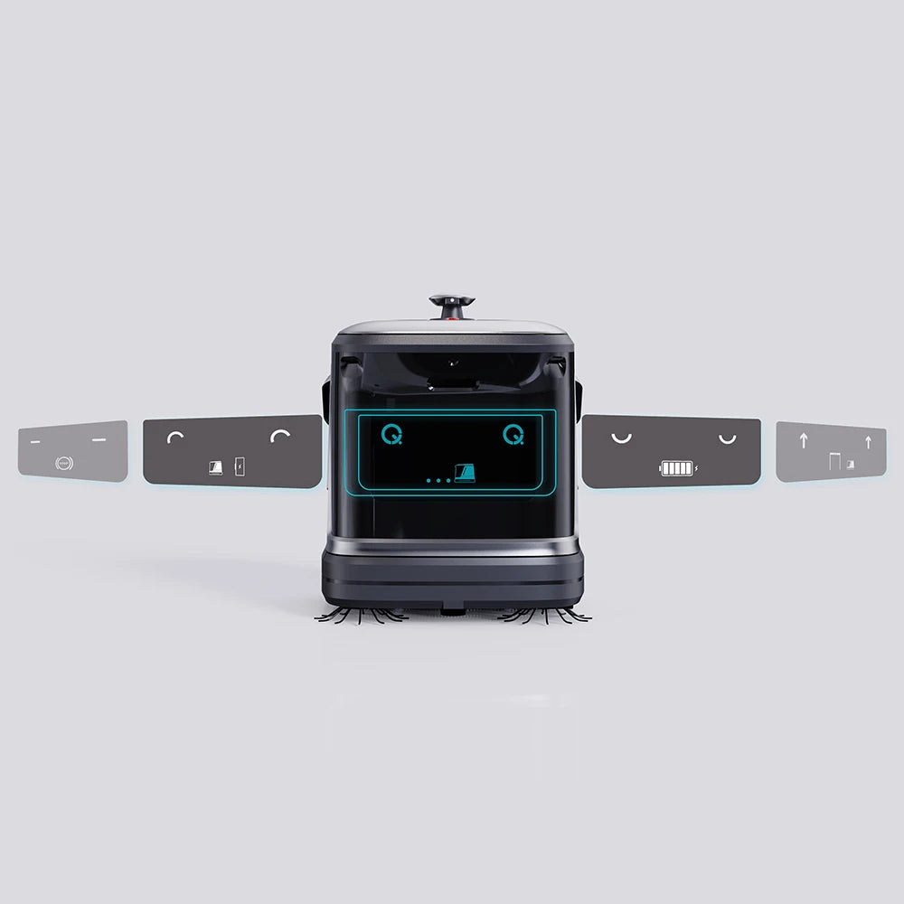 Robot de nettoyage commercial intelligent PadBot C3, aspiration et lavage