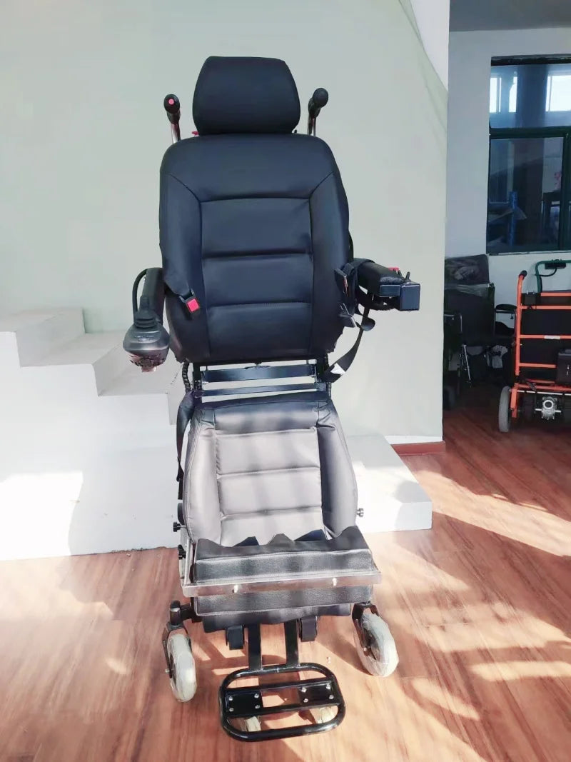 Fauteuil roulant électrique debout ENOO CS‑QT – Montée d'escaliers, joystick, usage médical