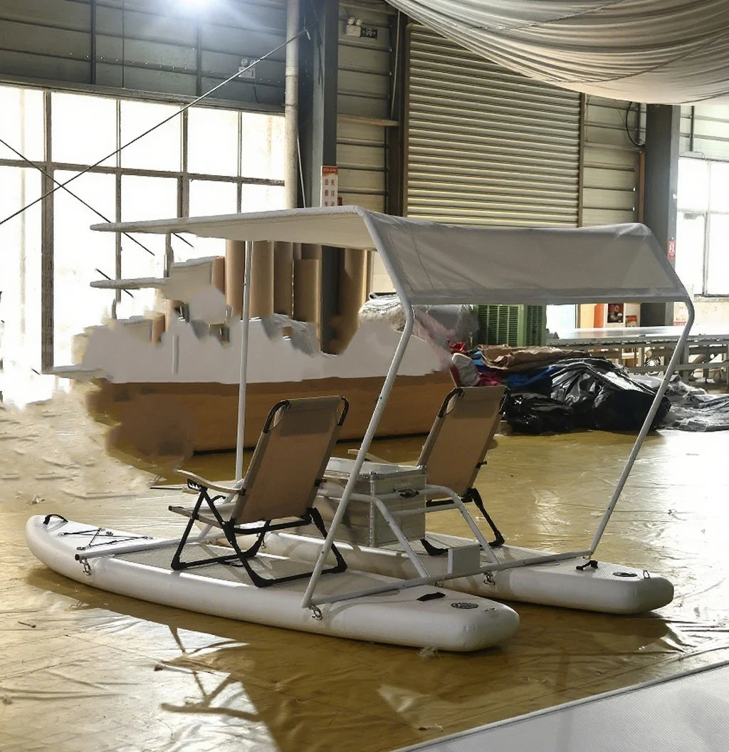 Catamaran gonflable hautes performances SUP 2 places PVC renforcé