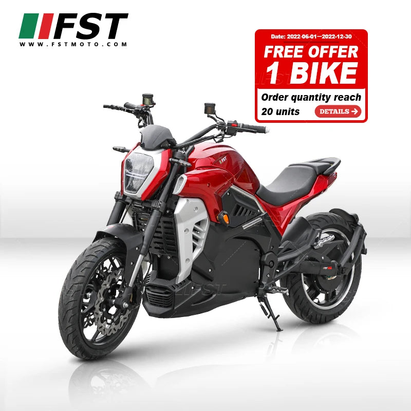 Moto électrique haute vitesse 110 km/h 8000W cadre acier