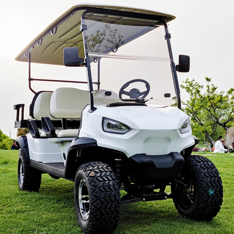 Buggy de golf électrique 4 places, véhicule tout‑terrain basse vitesse