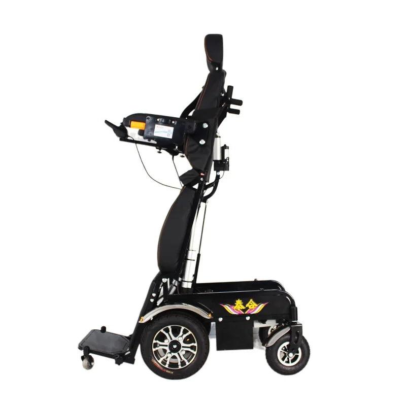 Fauteuil roulant électrique luxe cuir, fonction de station debout