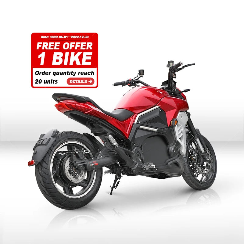 Moto électrique haute vitesse 110 km/h 8000W cadre acier