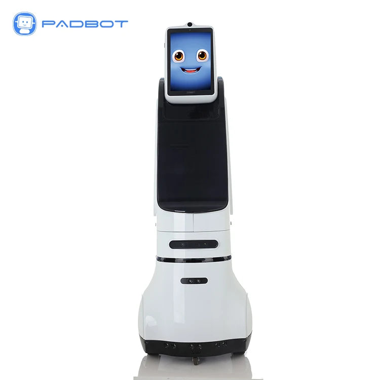 Robot d'accueil PadBot X1 – Reconnaissance faciale guidée navigation LDS SLAM
