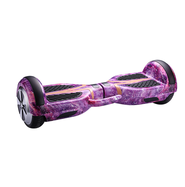 Colorful e-hoverboad 350w motor max speed 10km/h distance between 8/10 km