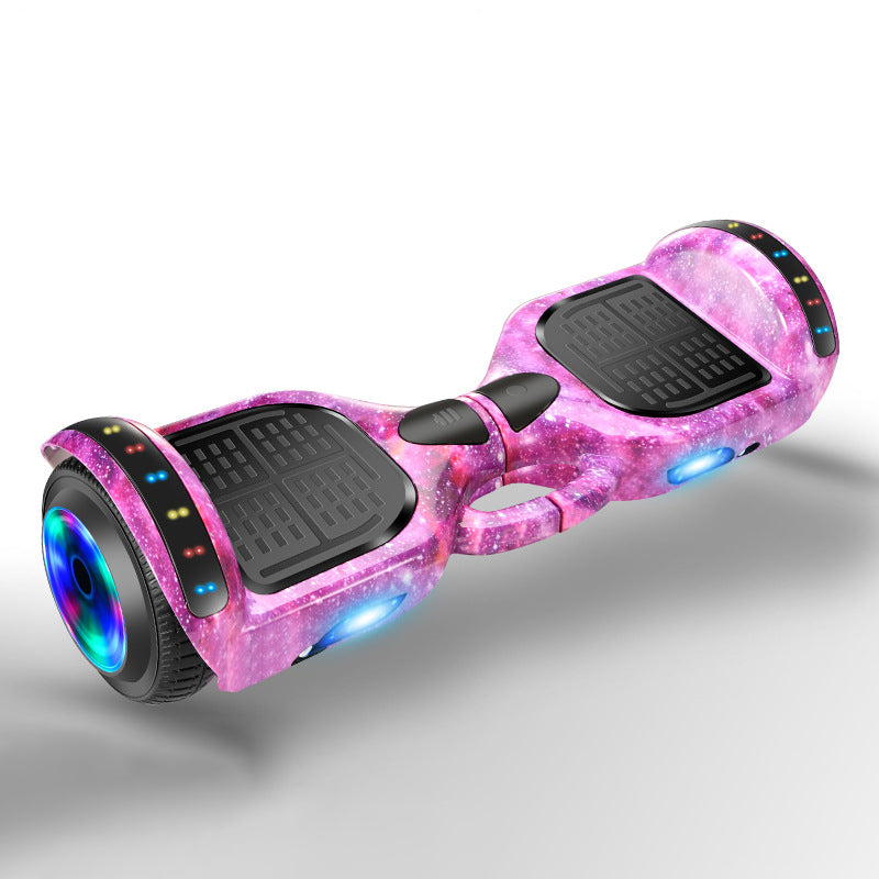 7 Zoll elektrisches Hoverboard für Kinder, LED-Licht, Bluetooth-Musik, Höchstgeschwindigkeit 8 kHz, Entfernung 5/10 km