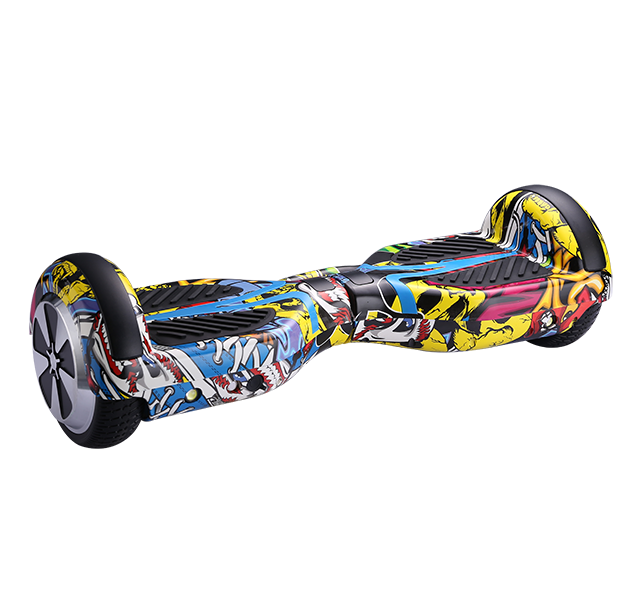 Colorful e-hoverboad 350w motor max speed 10km/h distance between 8/10 km