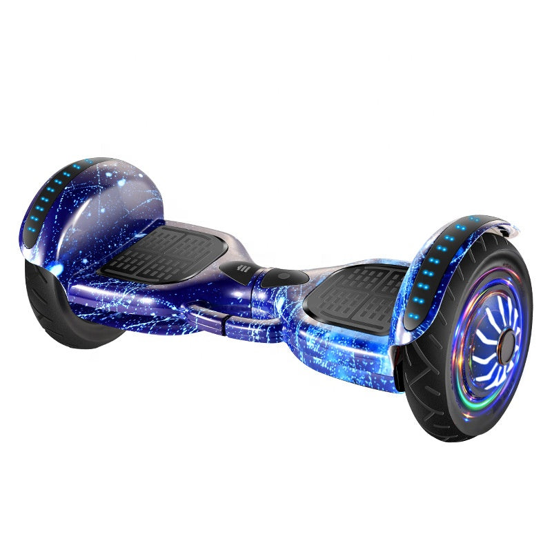 7 Zoll elektrisches Hoverboard für Kinder, LED-Licht, Bluetooth-Musik, Höchstgeschwindigkeit 8 kHz, Entfernung 5/10 km