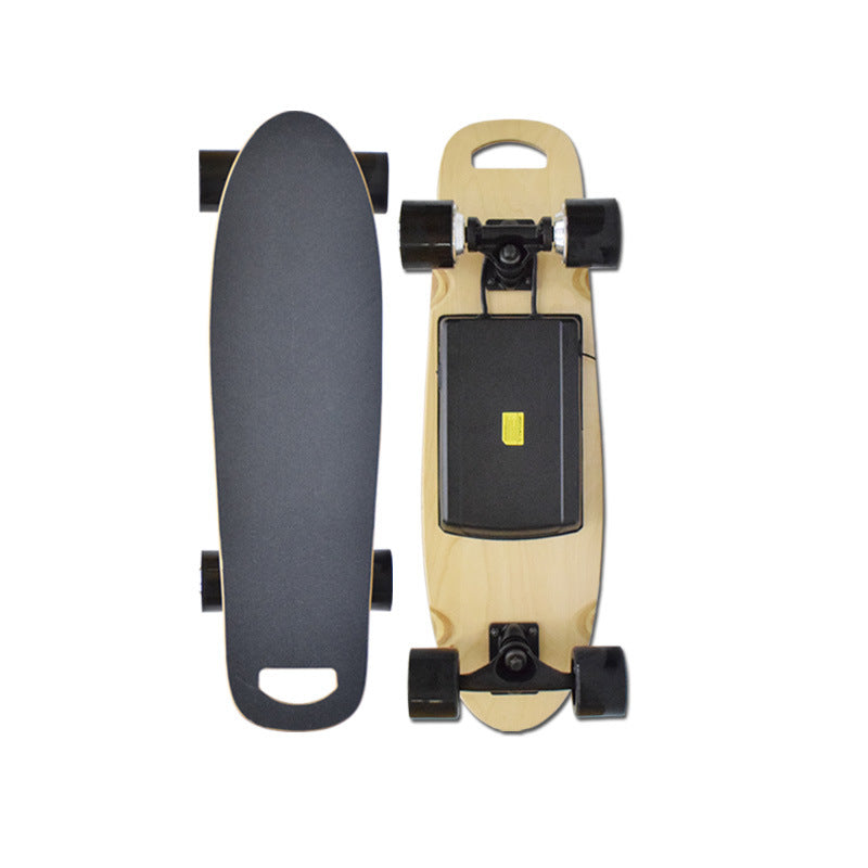 Skateboard électrique 250W avec la télécommande sans fil distance 16 km vitesse Max 15 km/h temps de charge 2h pour les enfants de 8 ans et plus