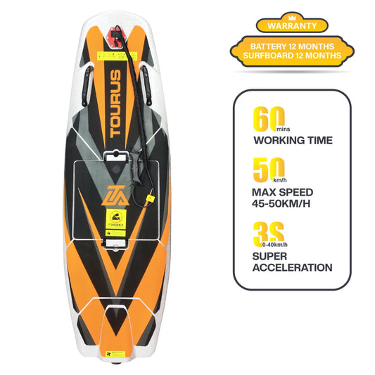 Planche surf électrique personnalisée TOURUS Jetsurf 178x60 cm