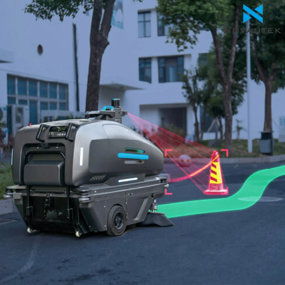 Robot de nettoyage extérieur autonome iStar-9, haute capacité