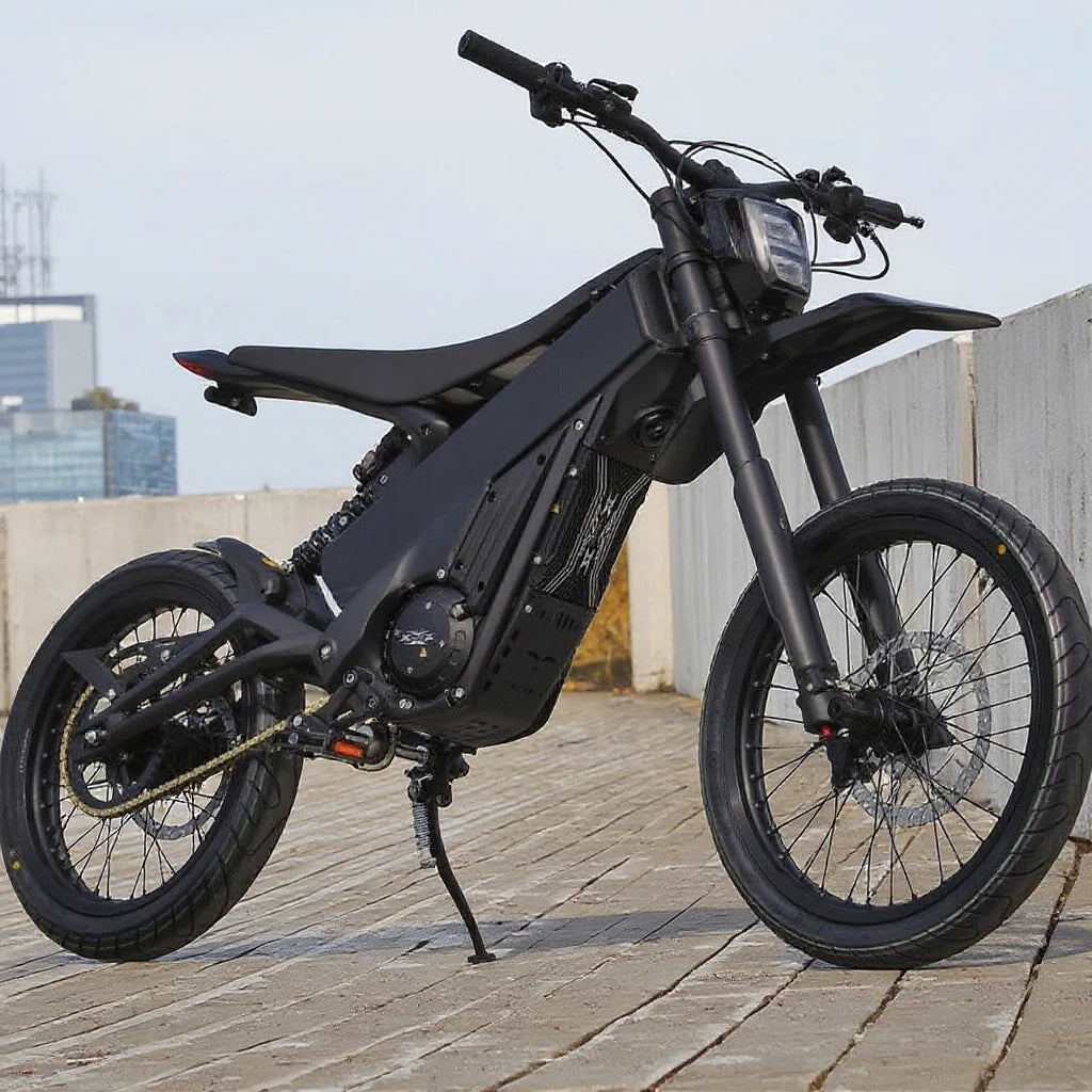 Moto Électrique Tout‑Terrain 5000W 19 Pouces Vitesse 75 km/h Capacité 40 Ah