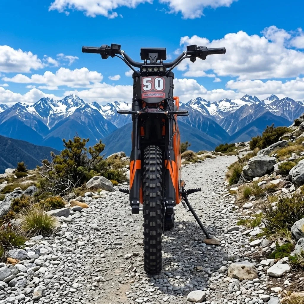 Moto Tout-Terrain Électrique 72V X50-Trail 10000W 120km d'Autonomie