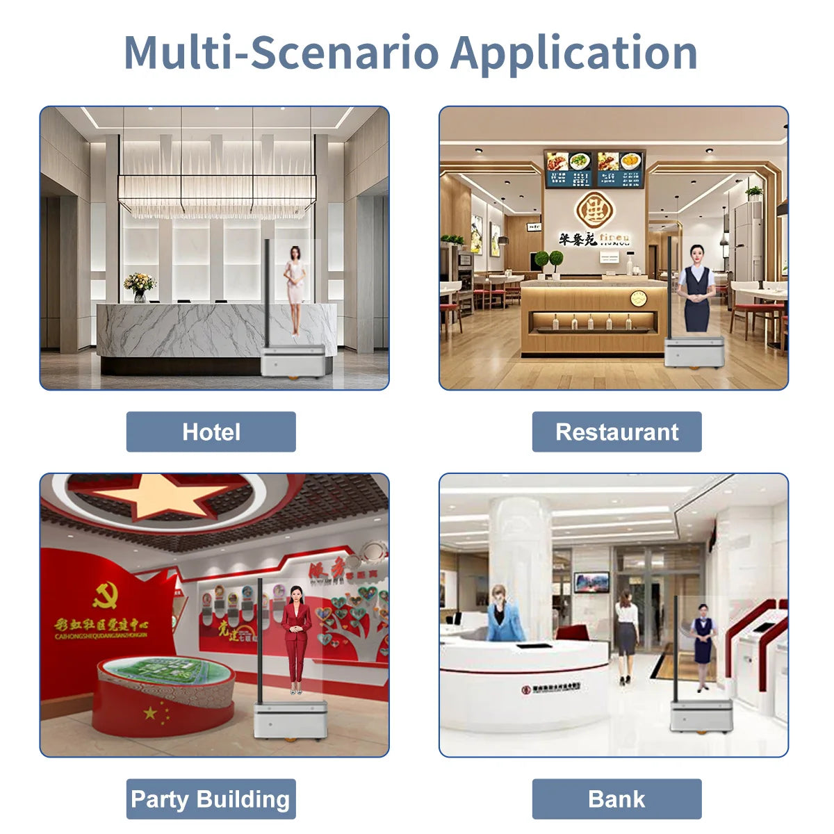 Écran OLED Transparent 55" Interactif IA Voice, Mobile, Indoor HD