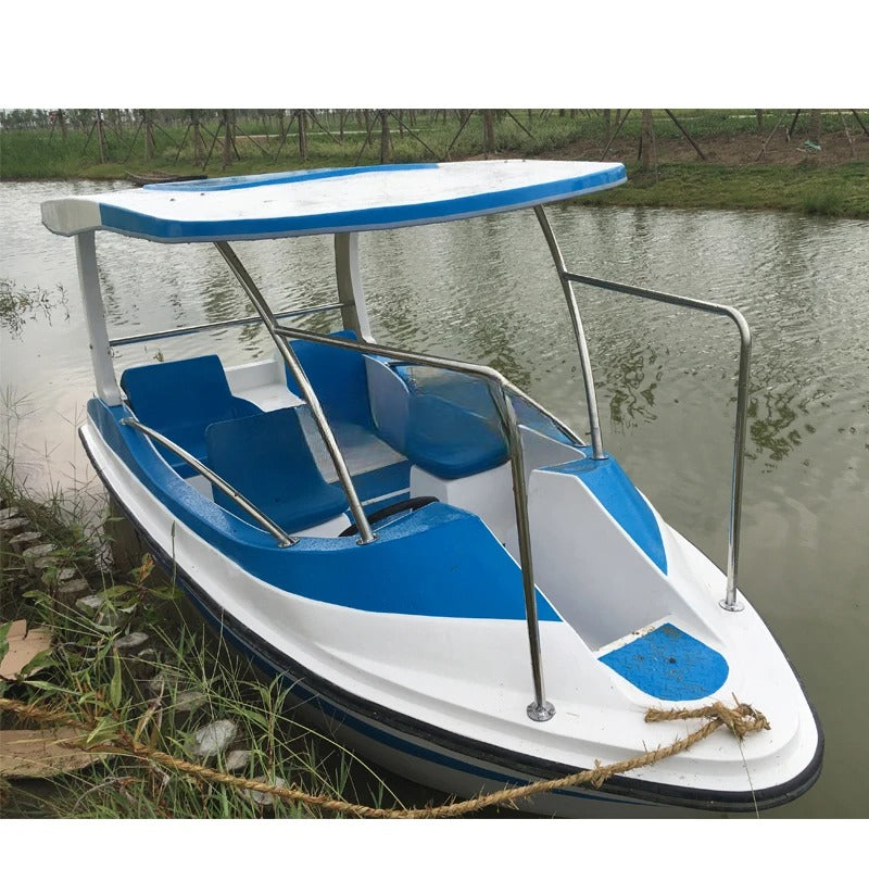 Luxury Electric Boat 4 Personnes 24V 500W Water Sports