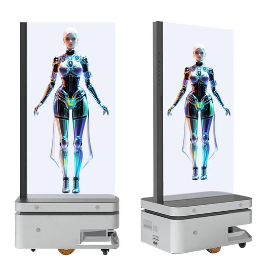 Terminal interactif indoor tout-en-un holographique 75 pouces HD avec IA