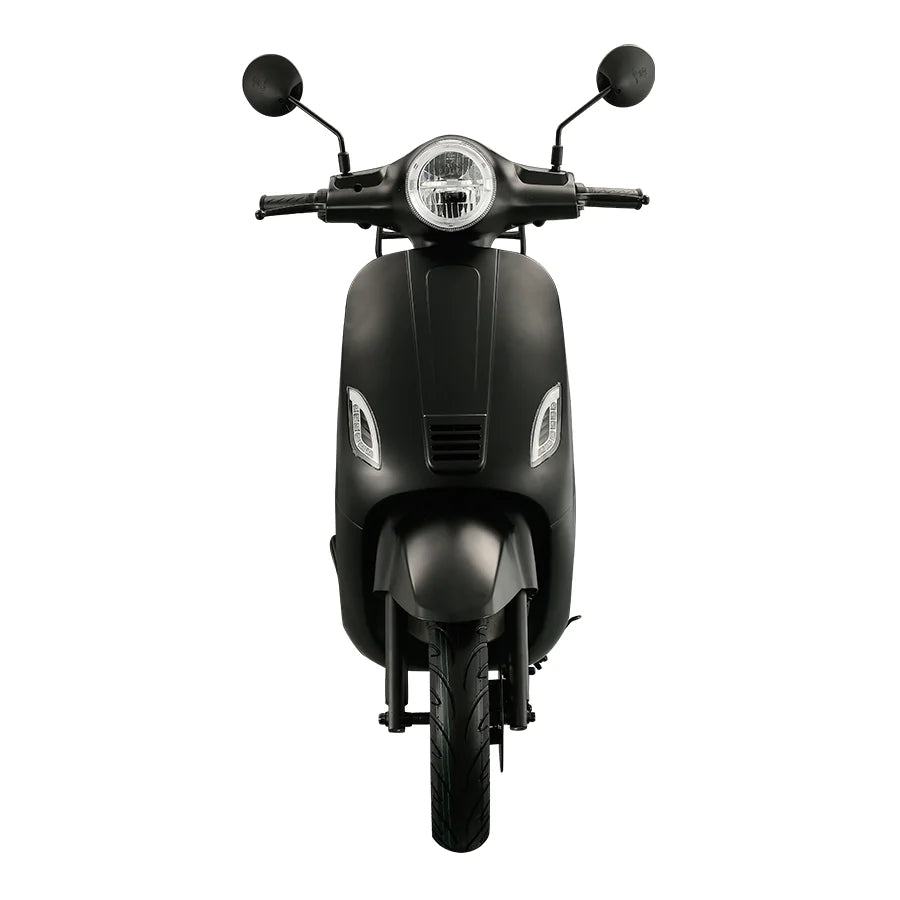 Scooter électrique vintage LHX 1500W, 100 km d'autonomie, design rétro