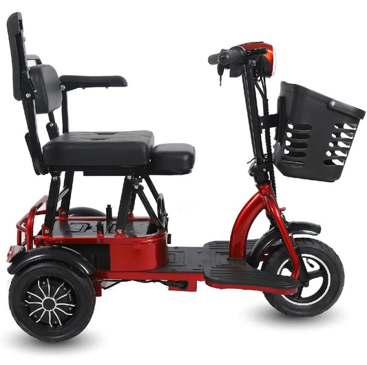 Trottinette électrique 3 roues EEC V3, haute capacité, panier intégré