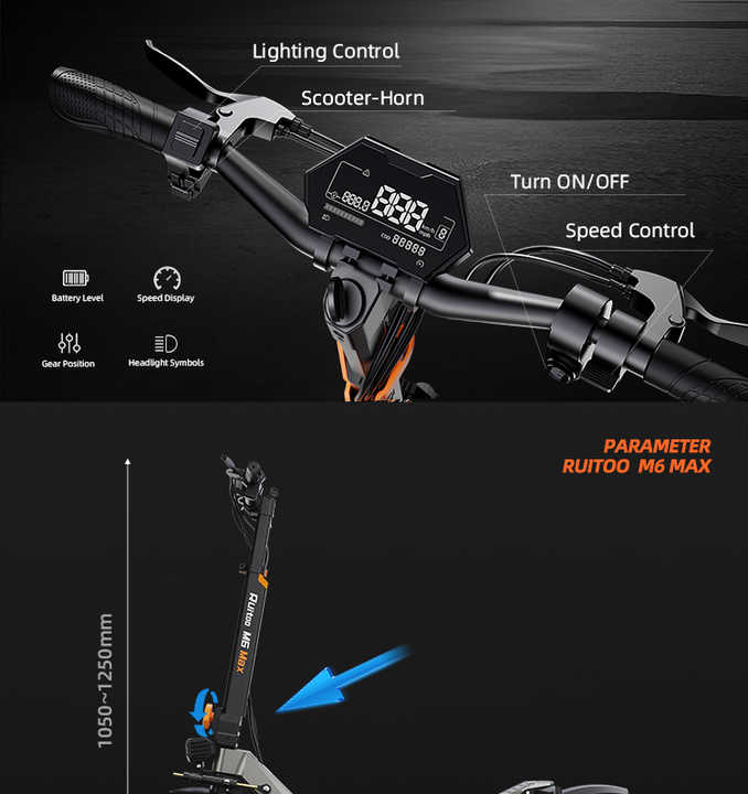 Trotinette electrique RuiToo M6Max