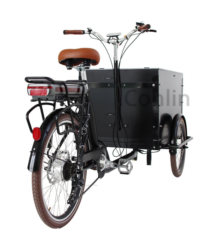 Tricycle Cargo Électrique Conlin 250W Batterie Lithium 36V 13Ah