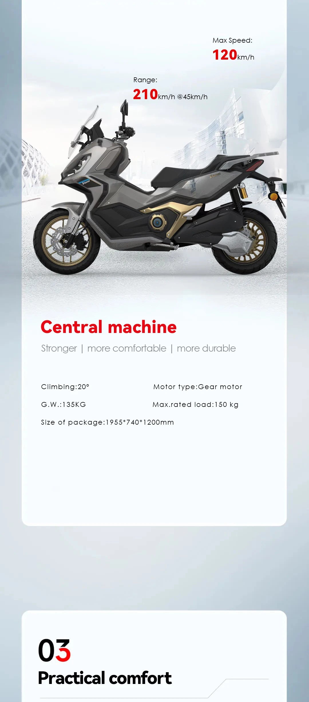 Hezzo XBURNER Moto Électrique