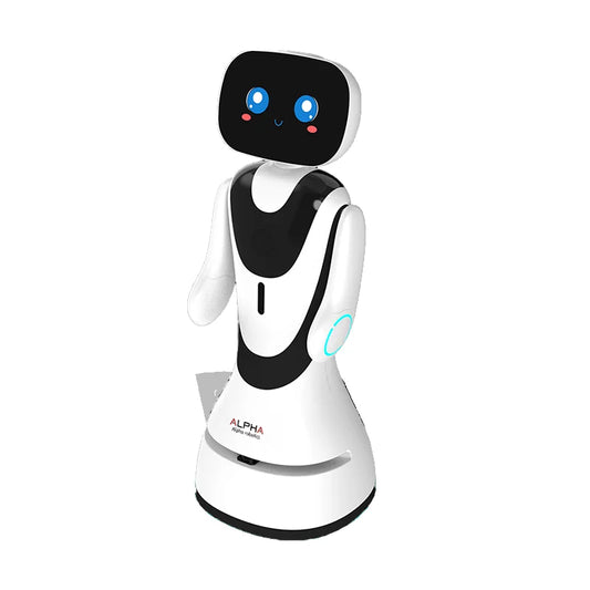 Robot Logistique Intelligent à Mesure Infrarouge pour Hall d'Exposition