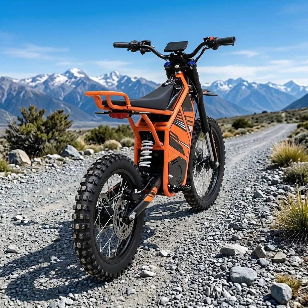 Moto Tout-Terrain Électrique 72V X50-Trail 10000W 120km d'Autonomie